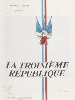 cover image of La Troisième République, 5